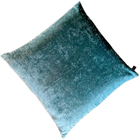 1 Rodeo Home Chenille Accent Square Throw Aqua Turquoise Pillows 24" x 24" - Picture 6 of 10